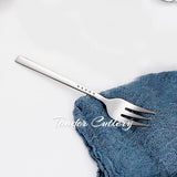 4/6/12Pcs Black Coffee Fork Stainless Steel 304 Tea Fork Set Ice Cream Cake Fruit Forks Mirror Gold Cutlery Thin Sliverware