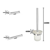 Bathroom Hardware 304 Stainless Steel Brushed Towel Rack Toilet Paper Holder Soap Holder Towel Bar Toilet Bathroom Accessories