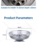 Kitchen Sink Drainage Filter Detachable Sink Food Catcher Sink Strainer Stopper Combo Pop-up Sink Filter Embedded Filter Basket