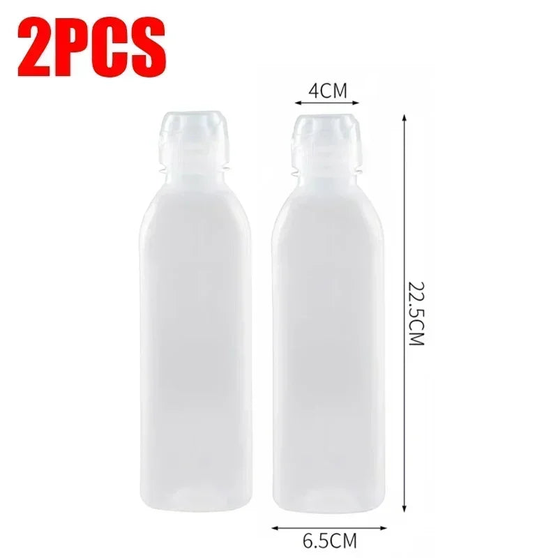 6/1PCS 300/500ml Kitchen Oil Bottle Plastic Seasoning Squeeze Bottle Dispenser for Salad BBQ Sauce Condiment Cooking Tool