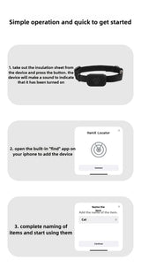 Remote Pet GPS Tracker Waterproof Real-Time Tracking Movement Alert Collar Anti-Lost Dog Cat Global Locator for Apple Find APP