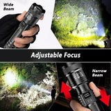 Zoomable High-Power LED Torch with LCD Display