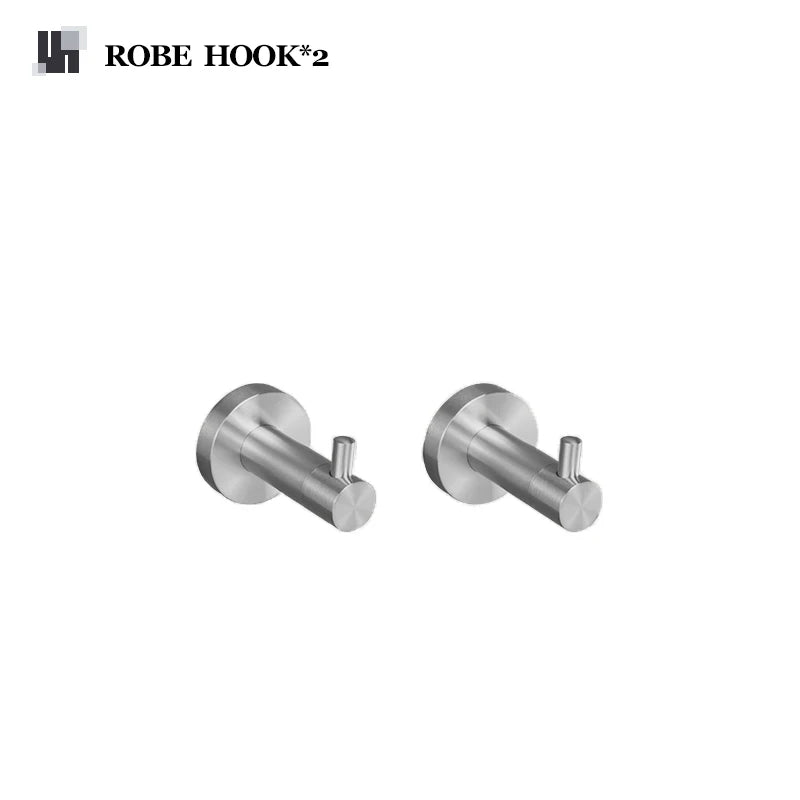 Bathroom Hardware 304 Stainless Steel Brushed Towel Rack Toilet Paper Holder Soap Holder Towel Bar Toilet Bathroom Accessories