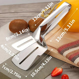 Kitchens Tongs Premium Stainless Steel Multipurpose Gripper Bread Clip/Steak Clamps/Fried Steak Clamp/Barbecue Tongs