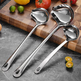 Stainless Steel Duckbill Spoon, Long-handled Sauce Spoon, Thickened Side Mouth, Slanted Mouth, and Crooked Mouth Spoon