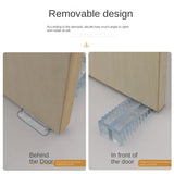Safety Silicone Door Stop Block Wedge  Stop Door Stopper Home Offices Door Rear Retainer Impact Stopper Rubber Stops No Drill