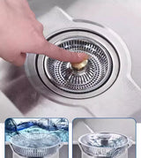 Kitchen Sink Drainage Filter Detachable Sink Food Catcher Sink Strainer Stopper Combo Pop-up Sink Filter Embedded Filter Basket