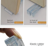 Safety Silicone Door Stop Block Wedge  Stop Door Stopper Home Offices Door Rear Retainer Impact Stopper Rubber Stops No Drill