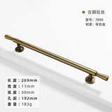 French-bronze solid handle vintage wardrobe/cabinet door handles small single-hole drawer pull medieval-style furniture hardware