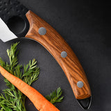 Meat Cutting Knives Boning Knife Wooden Handle Hnadmade Forge Knives Slicing Knife Multifunctional Kitchen Knives with Cover