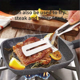 Kitchens Tongs Premium Stainless Steel Multipurpose Gripper Bread Clip/Steak Clamps/Fried Steak Clamp/Barbecue Tongs