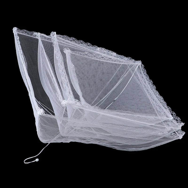 Picnic Food Covers for Outside Mesh 4 Packs Pop Up Fine Fly Net for Fruit - Collapsible Screen Umbrella Food Tent