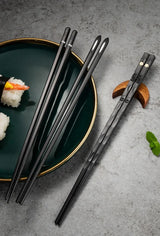 5Pairs High Quality Japanese Non-Slip Chopsticks Korean Home Hotel Restaurant Portable Healthy Food Stick For Sushi Chopsticks
