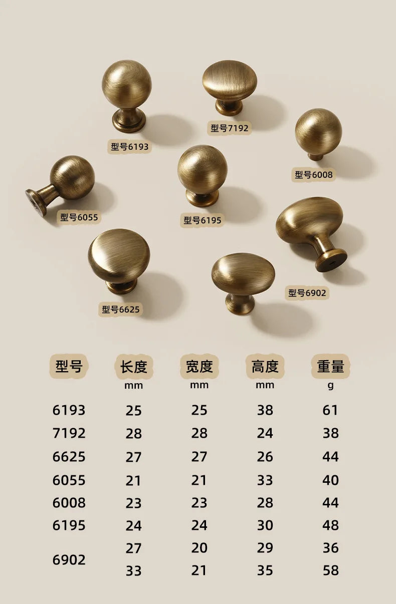 French-bronze solid handle vintage wardrobe/cabinet door handles small single-hole drawer pull medieval-style furniture hardware
