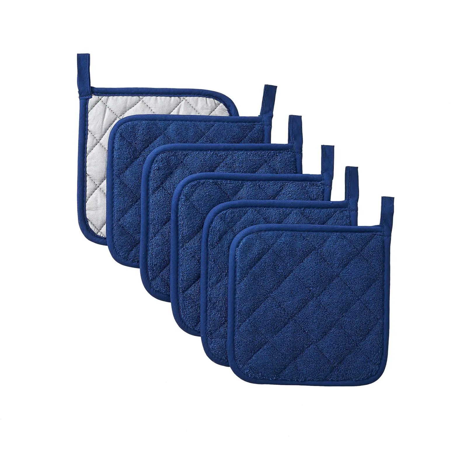 4Pcs/Set Kitchen Pot Holders Pad Heat Resistant Potholders Cotton Hot Pot Pads For Kitchen Oven Pot Holders Dining Table Mat