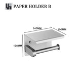 Bathroom Hardware 304 Stainless Steel Brushed Towel Rack Toilet Paper Holder Soap Holder Towel Bar Toilet Bathroom Accessories