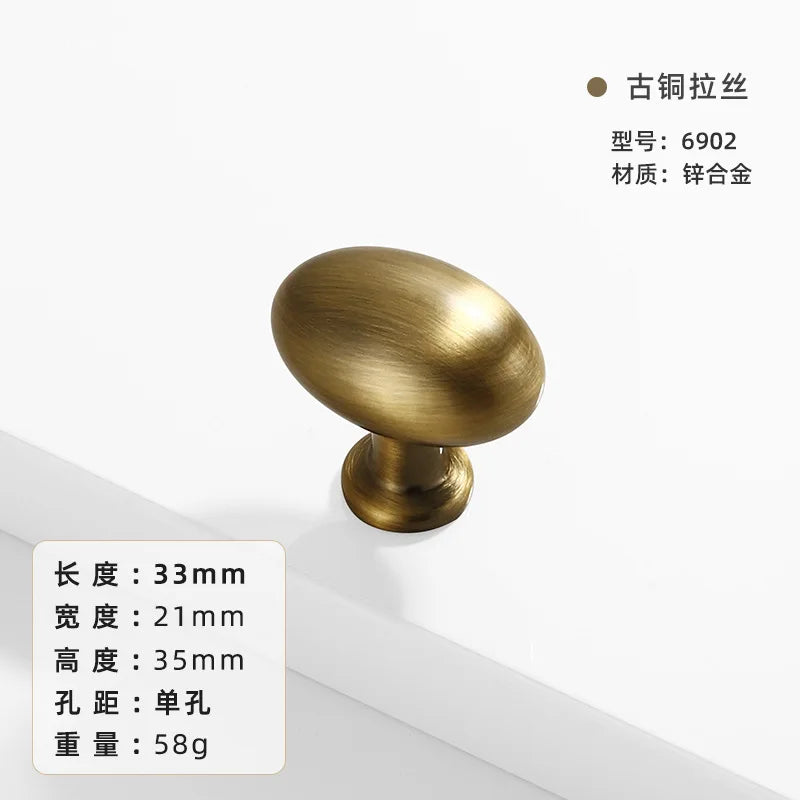 French-bronze solid handle vintage wardrobe/cabinet door handles small single-hole drawer pull medieval-style furniture hardware