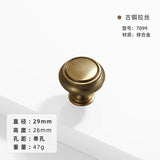 French-bronze solid handle vintage wardrobe/cabinet door handles small single-hole drawer pull medieval-style furniture hardware