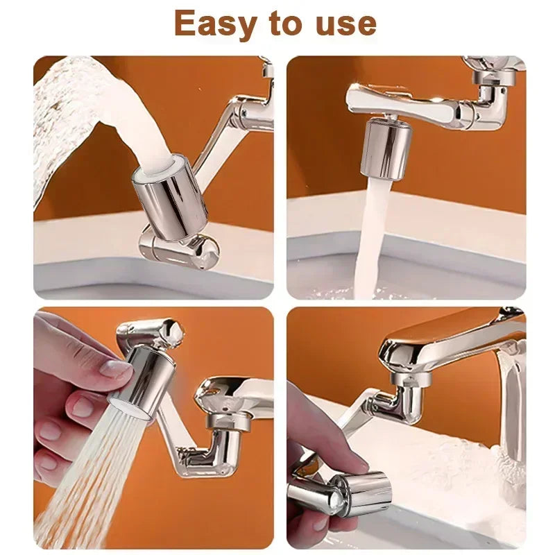Rotatable Multifunctional Extension Faucet Aerator Kitchen Sink Faucet Extender Adapter Bathroom Tap Swivel Robotic Arm Sink Fit