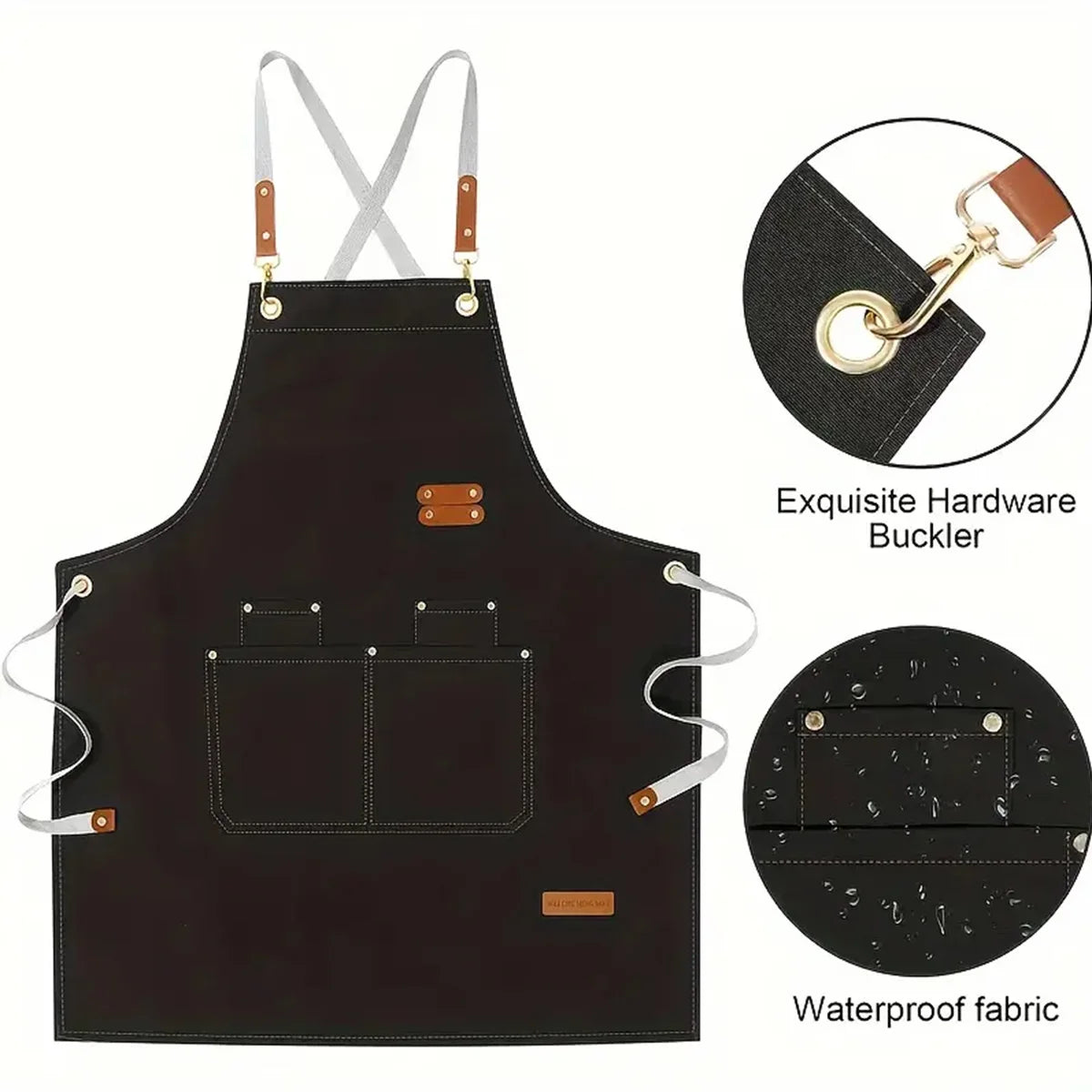 Chef's apron for hotel cooking restaurant waiter; ladies' restaurant coffee shop baking shop manicure shop work apron uniform fo