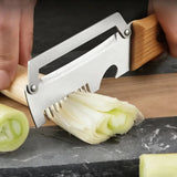 Stainless Steel Peeler Wooden Handle Durable Smooth Multi-function Kitchen Tool Fruit Vegetable Peeling Slicing