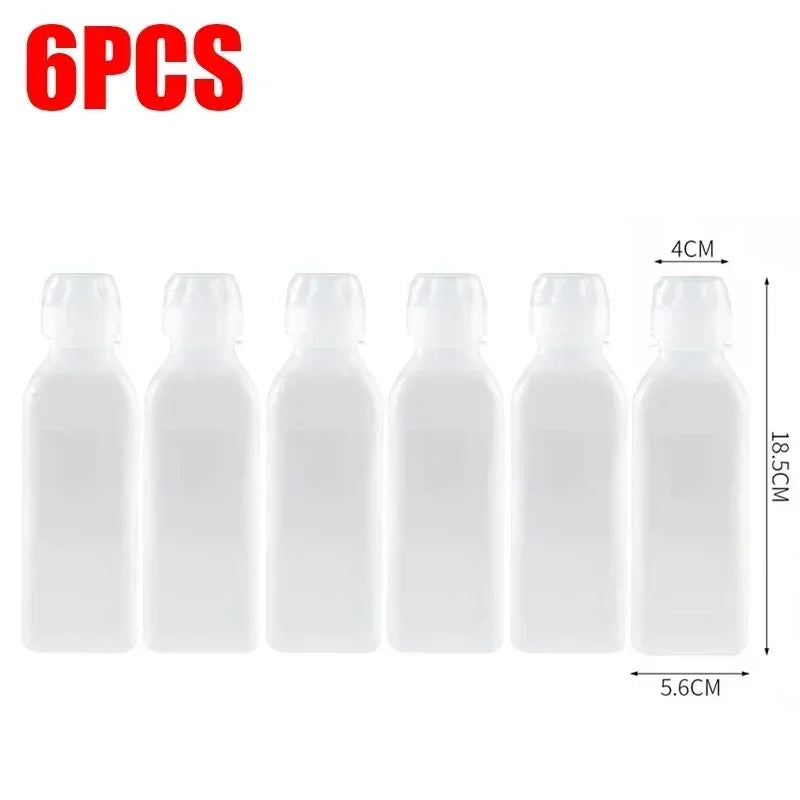 6/1PCS 300/500ml Kitchen Oil Bottle Plastic Seasoning Squeeze Bottle Dispenser for Salad BBQ Sauce Condiment Cooking Tool
