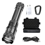Zoomable High-Power LED Torch with LCD Display