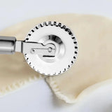 Rolling pin edge sealing embossing knife, pie filling wrapper dumpling-shaped double-sided rolling and lace-cutting knife