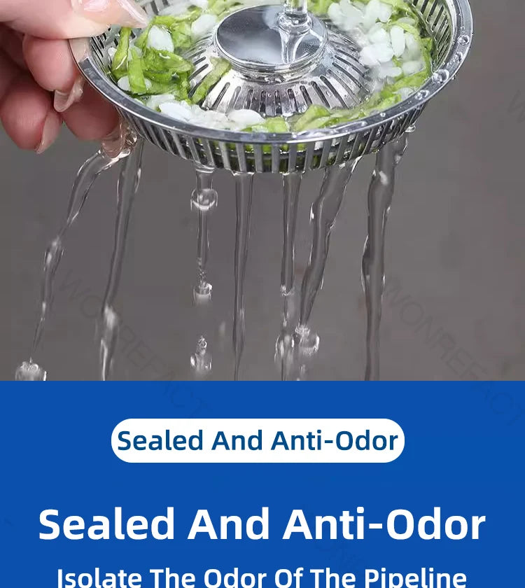 Kitchen Sink Drainage Filter Detachable Sink Food Catcher Sink Strainer Stopper Combo Pop-up Sink Filter Embedded Filter Basket
