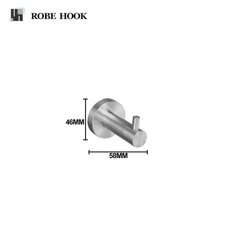 Bathroom Hardware 304 Stainless Steel Brushed Towel Rack Toilet Paper Holder Soap Holder Towel Bar Toilet Bathroom Accessories