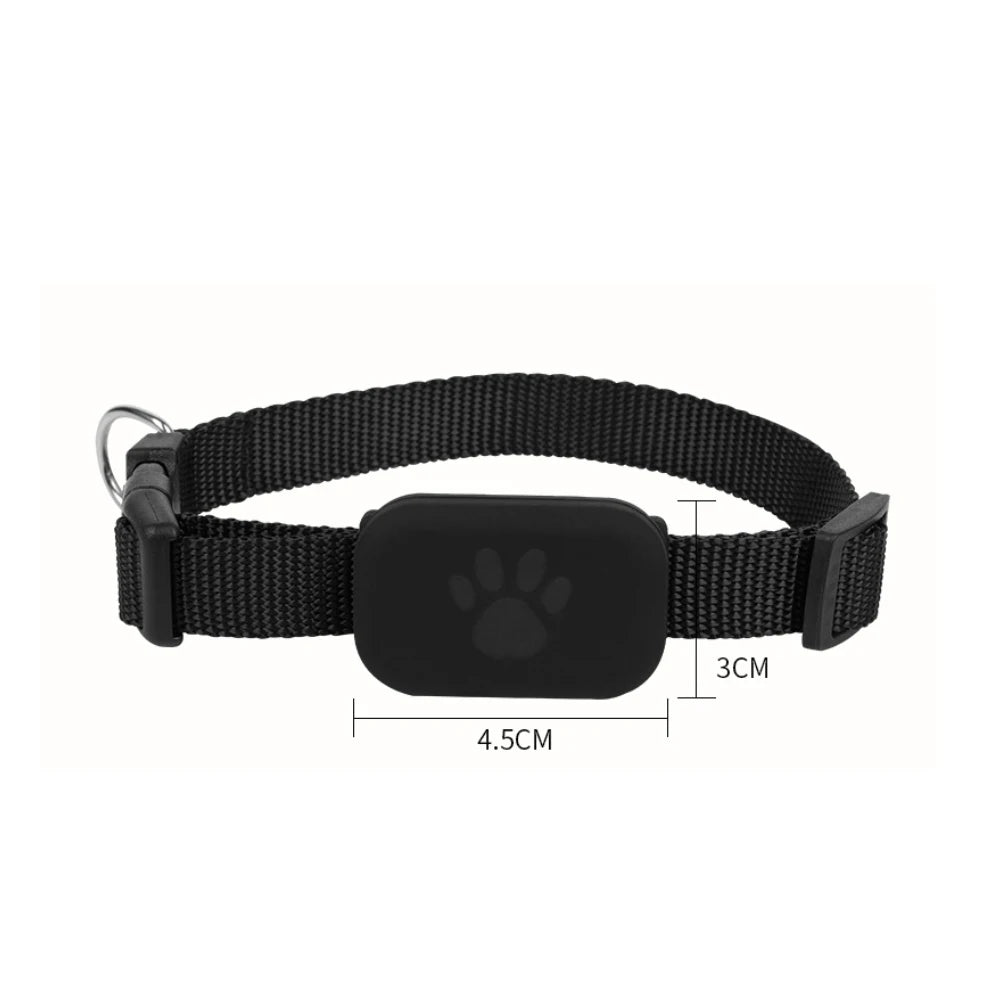 Remote Pet GPS Tracker Waterproof Real-Time Tracking Movement Alert Collar Anti-Lost Dog Cat Global Locator for Apple Find APP