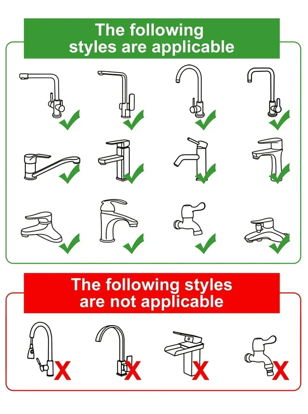 Rotatable Multifunctional Extension Faucet Aerator Kitchen Sink Faucet Extender Adapter Bathroom Tap Swivel Robotic Arm Sink Fit