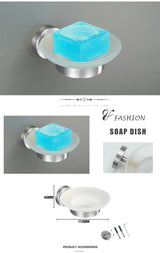 Bathroom Hardware 304 Stainless Steel Brushed Towel Rack Toilet Paper Holder Soap Holder Towel Bar Toilet Bathroom Accessories
