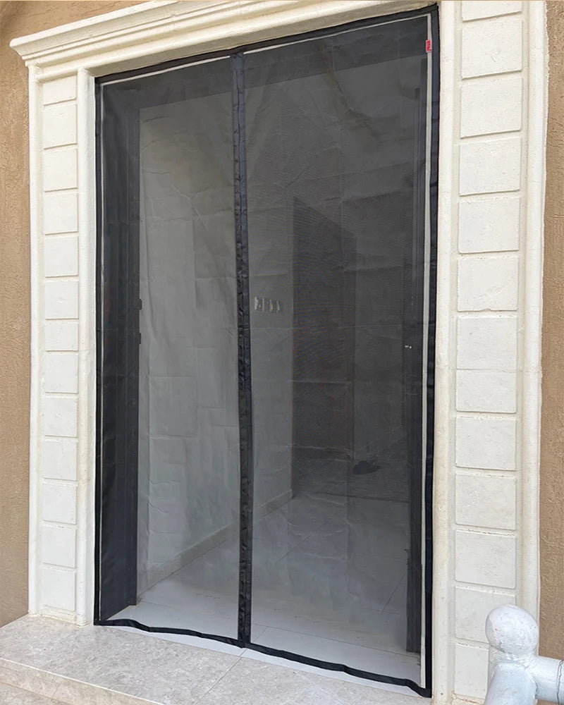 Magnetic Door Screen Insect Mosquito Net Curtain Black Fly Insect Auto Closing Invisible Mesh For Kitchen indoor living room