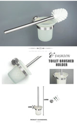 Bathroom Hardware 304 Stainless Steel Brushed Towel Rack Toilet Paper Holder Soap Holder Towel Bar Toilet Bathroom Accessories