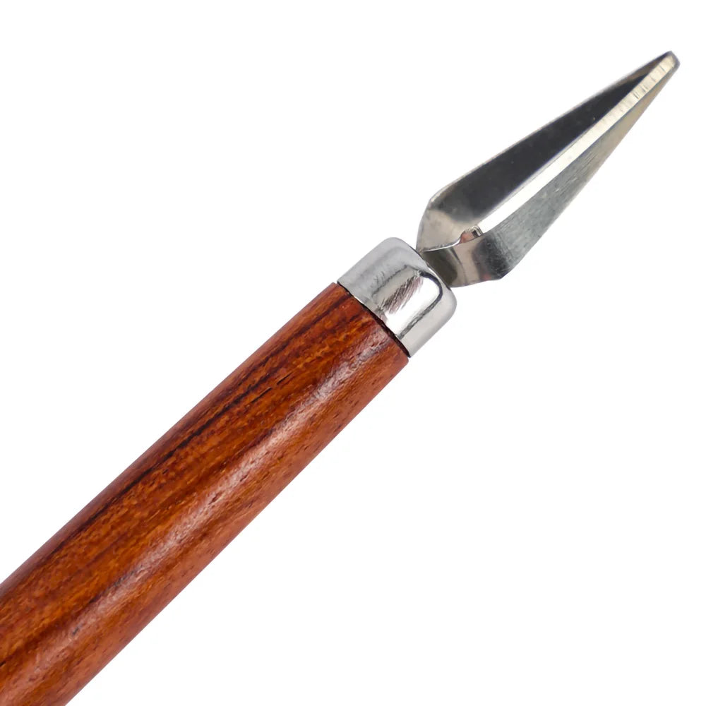 pottery circular carving knife UVO type carving knife, DIY pottery texture tool ceramic trimming carving, stainless steel knife