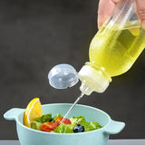 6/1PCS 300/500ml Kitchen Oil Bottle Plastic Seasoning Squeeze Bottle Dispenser for Salad BBQ Sauce Condiment Cooking Tool