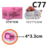 Mountain relief succulent plant flowerpot resin silicone mold mountain stream flowing water storage box candle cup gypsum molds