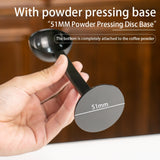 Black long handled coffee spoon, multifunctional plastic coffee measuring and tamping spoon, powder spoon, coffee kitchen tool,