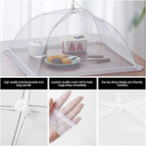 Picnic Food Covers for Outside Mesh 4 Packs Pop Up Fine Fly Net for Fruit - Collapsible Screen Umbrella Food Tent