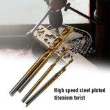 Titanium Coated HSS Drill Bit Set