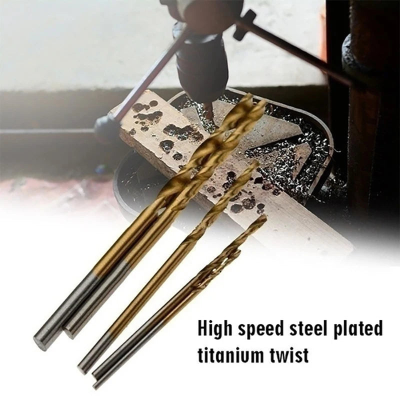 Titanium Coated HSS Drill Bit Set