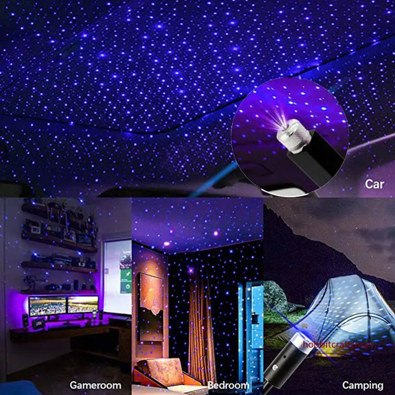 USB Car Roof Star Projector Light