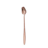 Long Handle Teaspoon Stainless Steel Rose Mixing Spoon Unusual Teaspoons for Dessert Honey Salad Tea Coffee Spoons New Year Gift