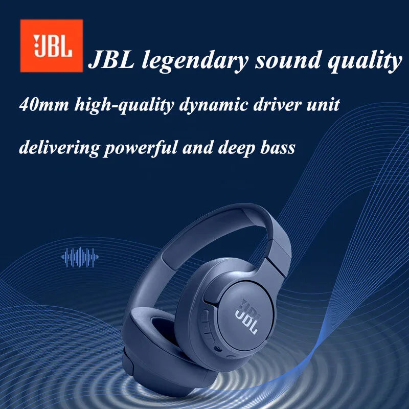 JBL TUNE 720BT Officially Authorized Over-ear Wireless Bluetooth Headphone Gaming Call Headset With Microphone Foldable Design