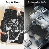 Kitchen Silicone Drain Mat with Built-in Drainage Design, Easy to Clean, Suitable for Countertops, Sinks, Refrigerators