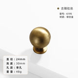 French-bronze solid handle vintage wardrobe/cabinet door handles small single-hole drawer pull medieval-style furniture hardware