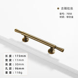 French-bronze solid handle vintage wardrobe/cabinet door handles small single-hole drawer pull medieval-style furniture hardware