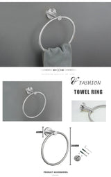 Bathroom Hardware 304 Stainless Steel Brushed Towel Rack Toilet Paper Holder Soap Holder Towel Bar Toilet Bathroom Accessories