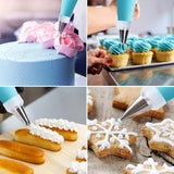 80PCS Cake Decorating Set-Non-Slip Turntable with 14 Piping Tips, Scrapers & Tools for Professional DIY Baking Tools Accessories